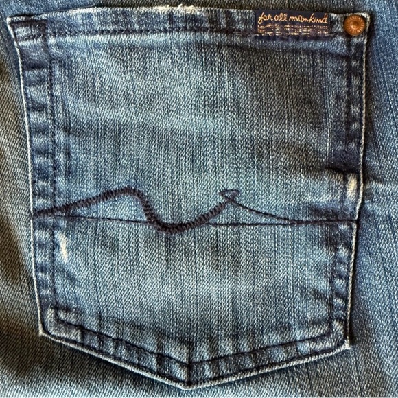 ⭐ 7 For All Mankind Josefina Skinny Boyfriend Jeans Sz 28 👖✨ - Picture 5 of 14